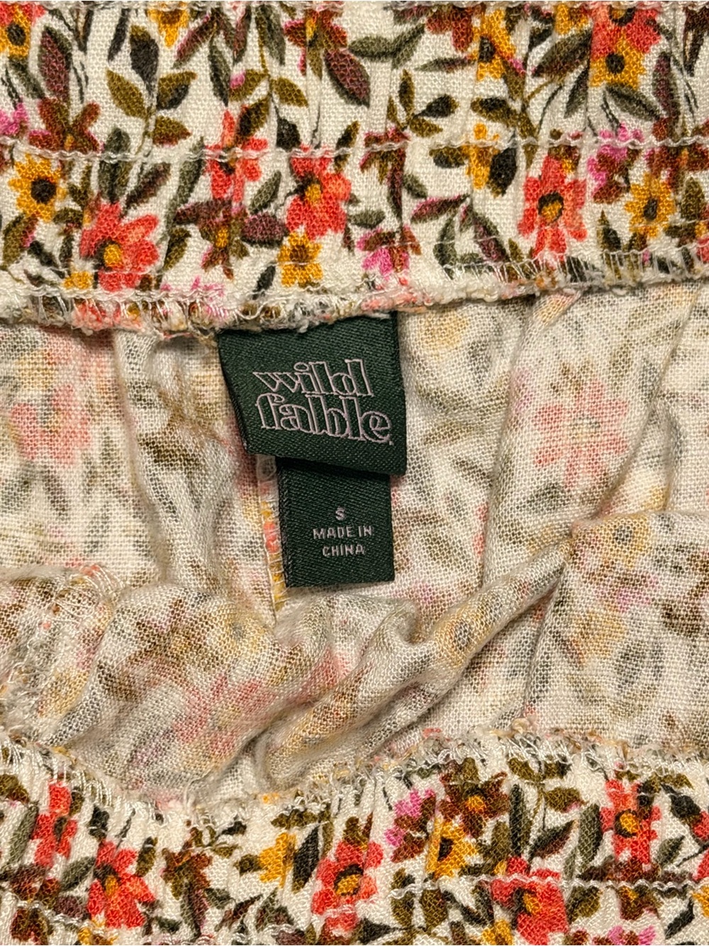 #018 - wild fable Floral Ruffle Shorts — Multi colors Size Small - Picture 4 of 4